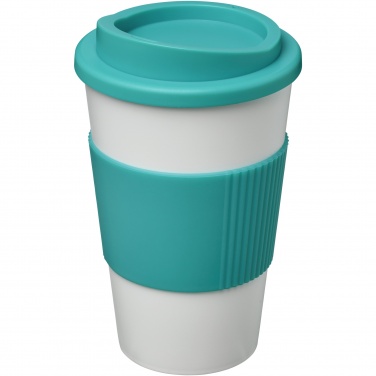 Logo trade reklaamkingi pilt: Americano® 350 ml silikoonist võruga kohvitops